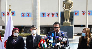 中国与埃及联合向加沙地带援助新冠疫苗
