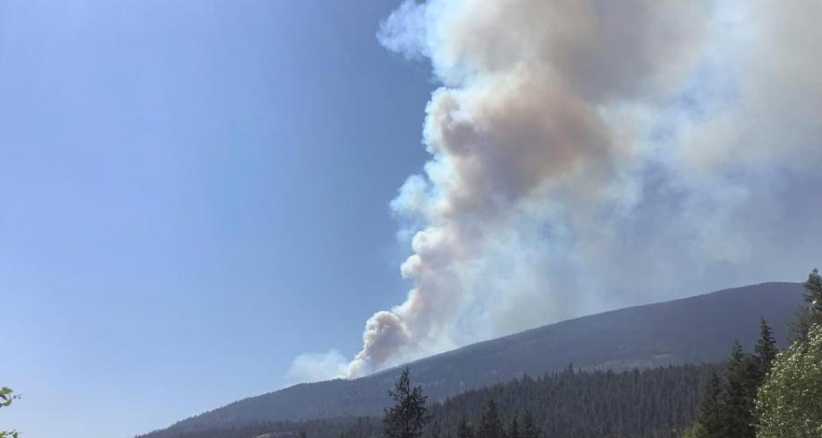 加拿大不列颠哥伦比亚省野火蔓延